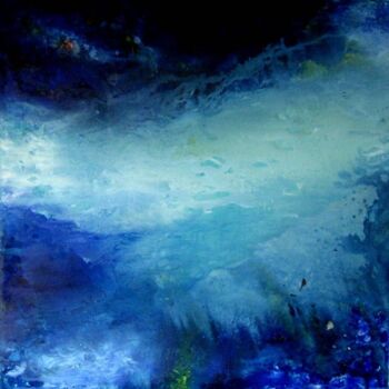 Peinture intitulée "Torrent" par Anne-Marie Mary, Œuvre d'art originale, Huile Monté sur Châssis en bois