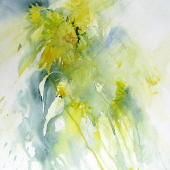 Peinture intitulée "tournesols" par Anne-Marie Mary, Œuvre d'art originale