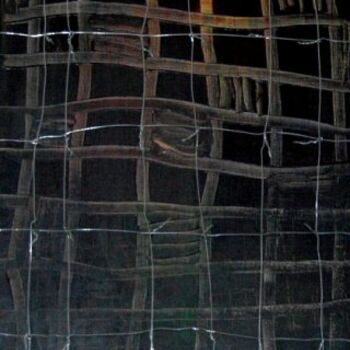 Peinture intitulée "L'enfermement 1, Te…" par Briga, Œuvre d'art originale, Acrylique