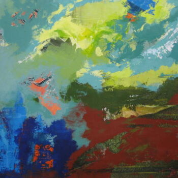 Peinture intitulée "sans titre" par Anne-Marie Mary, Œuvre d'art originale, Huile