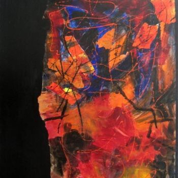 Peinture intitulée "sans titre" par Anne-Marie Mary, Œuvre d'art originale, Huile