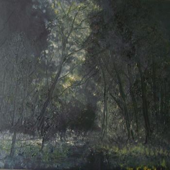 Painting titled "Haunted" by Andy Davis, Original Artwork, Oil