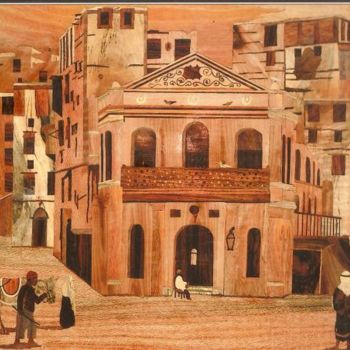 Artcraft titled "Jeddah old House" by Syed Nasiruddin Viquar, Original Artwork