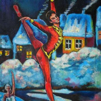 Pittura intitolato "balet" da Nina Silaeva, Opera d'arte originale