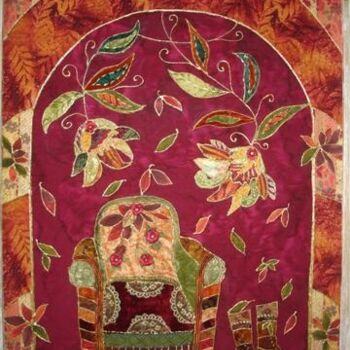 Art textile intitulée "Raconte" par Manon, Œuvre d'art originale, Tissu