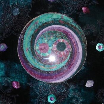 Collages intitulée "L'étoile fugueuse" par Manon, Œuvre d'art originale