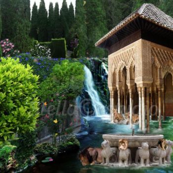 Fotografía titulada "Patio de  leones" por Stella Khudyakova, Obra de arte original