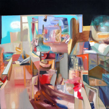 Pittura intitolato "Morning Dream" da Aeon, Opera d'arte originale, Olio Montato su Telaio per barella in legno