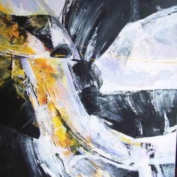 Peinture intitulée "... plus fort que l…" par Anne-Frédérique Ferret, Œuvre d'art originale, Huile