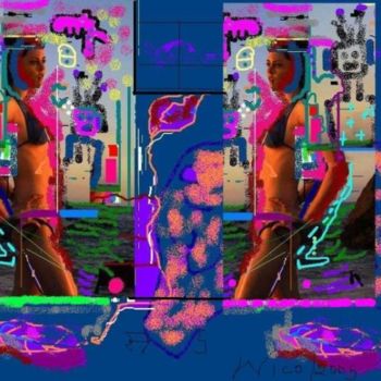 Digital Arts titled "Actress" by Nick Mancuso, Original Artwork, Digital Painting