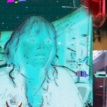 Digital Arts με τίτλο "Blue Edna" από Nick Mancuso, Αυθεντικά έργα τέχνης, Ψηφιακή ζωγραφική