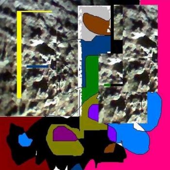Digital Arts titled "Dark Wall" by Nick Mancuso, Original Artwork, Digital Painting