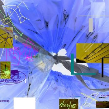 Digital Arts με τίτλο "Garbage" από Nick Mancuso, Αυθεντικά έργα τέχνης, Ψηφιακή ζωγραφική