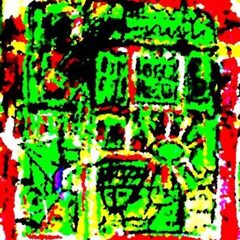 Digital Arts titled "Telecity Abstract" by Nick Mancuso, Original Artwork, Digital Painting