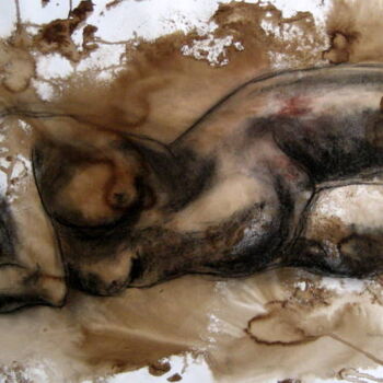Dessin intitulée "Nu Féminin 2" par Anne-Marie Mary, Œuvre d'art originale, Autre
