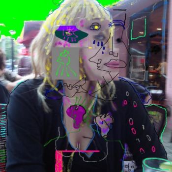 Digital Arts titled "Weeping Woman" by Nick Mancuso, Original Artwork, Digital Painting