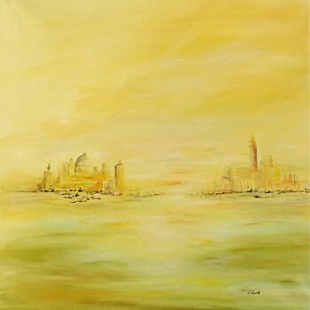 Painting titled "Vague Souvenance Vé…" by Elisa Cook Benbassat Bassat, Original Artwork, Other