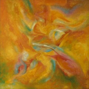 Painting titled "Evolution rythmique" by Jean-Philippe Degraeve, Original Artwork, Oil