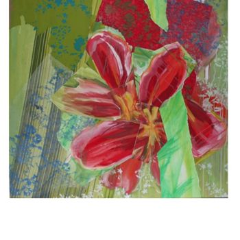 Peinture intitulée "Hémérocale" par Patrice Monnerie, Œuvre d'art originale