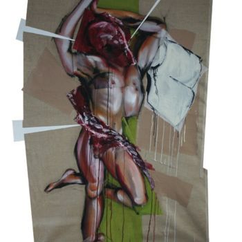 Peinture intitulée "St Sébastien" par Patrice Monnerie, Œuvre d'art originale