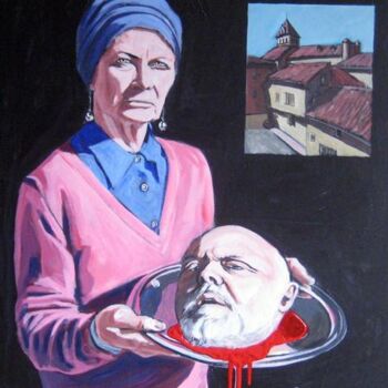 Peinture intitulée "Salomé" par Ray Johnstone, Œuvre d'art originale, Huile