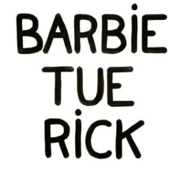 Painting titled "BARBIE" by Toytoy, Original Artwork
