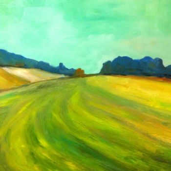 Schilderij getiteld "PAYSAGE ALTILIGERIE…" door Jaap Van Der Wal, Origineel Kunstwerk