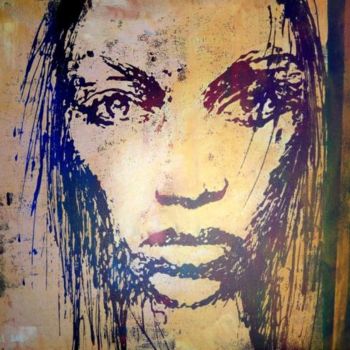 Schilderij getiteld "Africa" door Mendelart, Origineel Kunstwerk, Olie