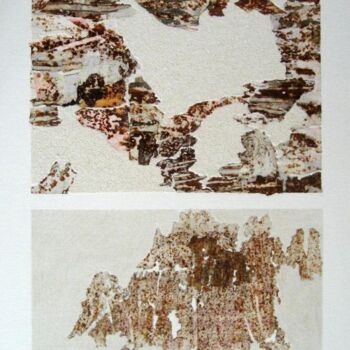 Peinture intitulée "Mémoire du temps N°4" par Anne-Marie Mary, Œuvre d'art originale, Huile