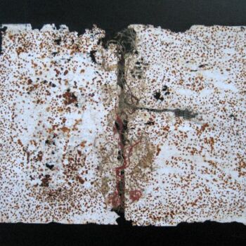 Peinture intitulée "mémoire du temps N°2" par Anne-Marie Mary, Œuvre d'art originale, Acrylique