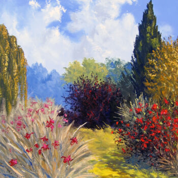 제목이 "Le jardin enchanteur"인 미술작품 Pascal Clus로, 원작, 기름