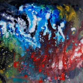 Painting titled "life cycle" by Puneet Sinha, Original Artwork, Oil