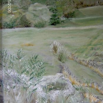 "green field" başlıklı Tablo Ljiljana Smoljan tarafından, Orijinal sanat, Petrol