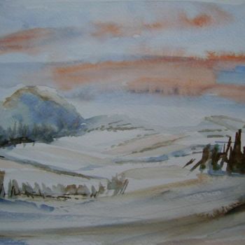 "Winter" başlıklı Tablo Ljiljana Smoljan tarafından, Orijinal sanat, Suluboya