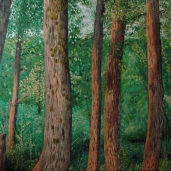 「Amurg in padure.」というタイトルの絵画 Timofei Goreaによって, オリジナルのアートワーク