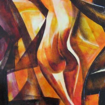 Peinture intitulée "belles" par Andre Bourdin, Œuvre d'art originale