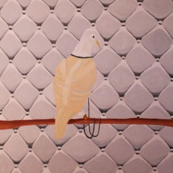 Painting titled "La folie de la paix" by Diafano Luccosu, Original Artwork, Oil