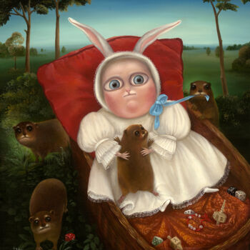 Pittura intitolato "Infante. Original p…" da Irena Aizen, Opera d'arte originale, Acrilico