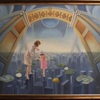 Painting titled "Advices to nowhere…" by Gyuri Lohmuller, Original Artwork, Oil