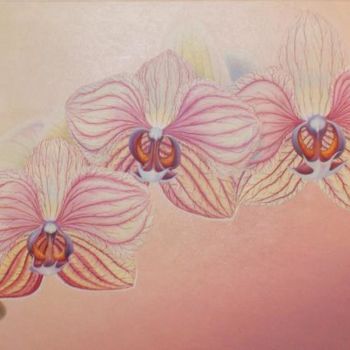 Malarstwo zatytułowany „Orchid - Orchidee” autorstwa Gyuri Lohmuller, Oryginalna praca, Olej