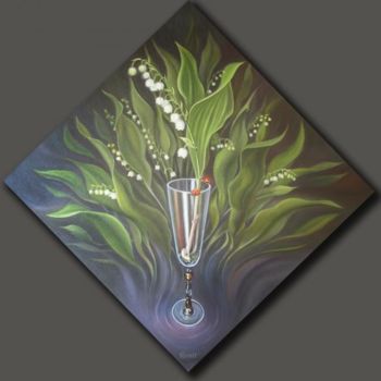 Ζωγραφική με τίτλο "Lily of the valley…" από Gyuri Lohmuller, Αυθεντικά έργα τέχνης, Άλλος