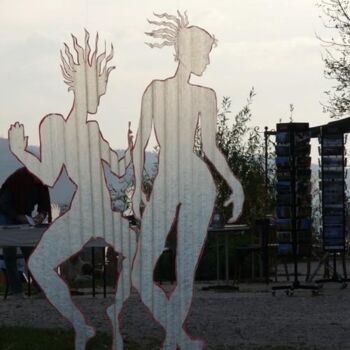 Sculpture intitulée "Ombres blanches" par Pascal Borgo, Œuvre d'art originale