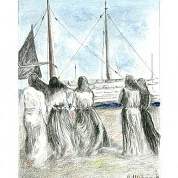 Painting titled "U dahu mora /In The…" by Branka Mattenheim, Original Artwork, Other