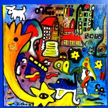 「lovestory 4」というタイトルの絵画 Georg Kiehnによって, オリジナルのアートワーク, オイル