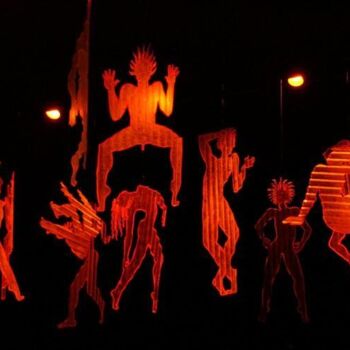 Sculpture titled "42 ombres blanches…" by Pascal Borgo, Original Artwork