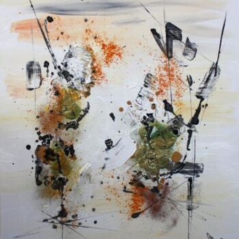 Painting titled "Lanternes d'Asie" by Muriel Cayet, Original Artwork