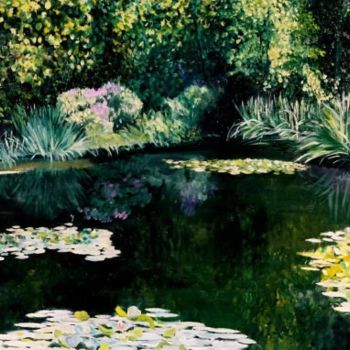 Peinture intitulée "Giverny" par Jany Roberts, Œuvre d'art originale
