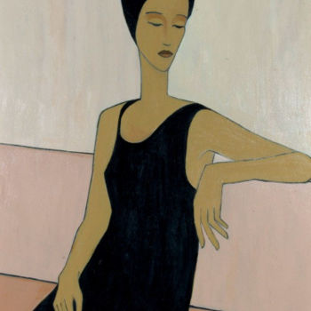 Peinture intitulée "femme solaire 6" par Jany Roberts, Œuvre d'art originale