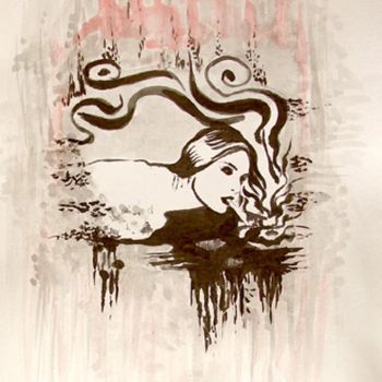 Malerei mit dem Titel "Blonde" von Alexey Solodov, Original-Kunstwerk, Öl