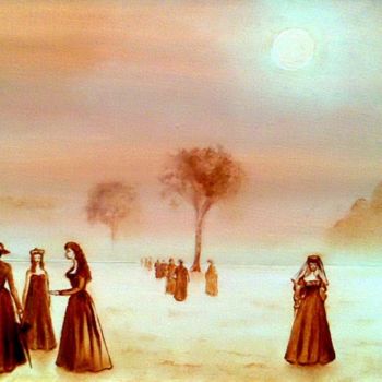 Peinture intitulée "Voyage initiatique" par Jany Roberts, Œuvre d'art originale